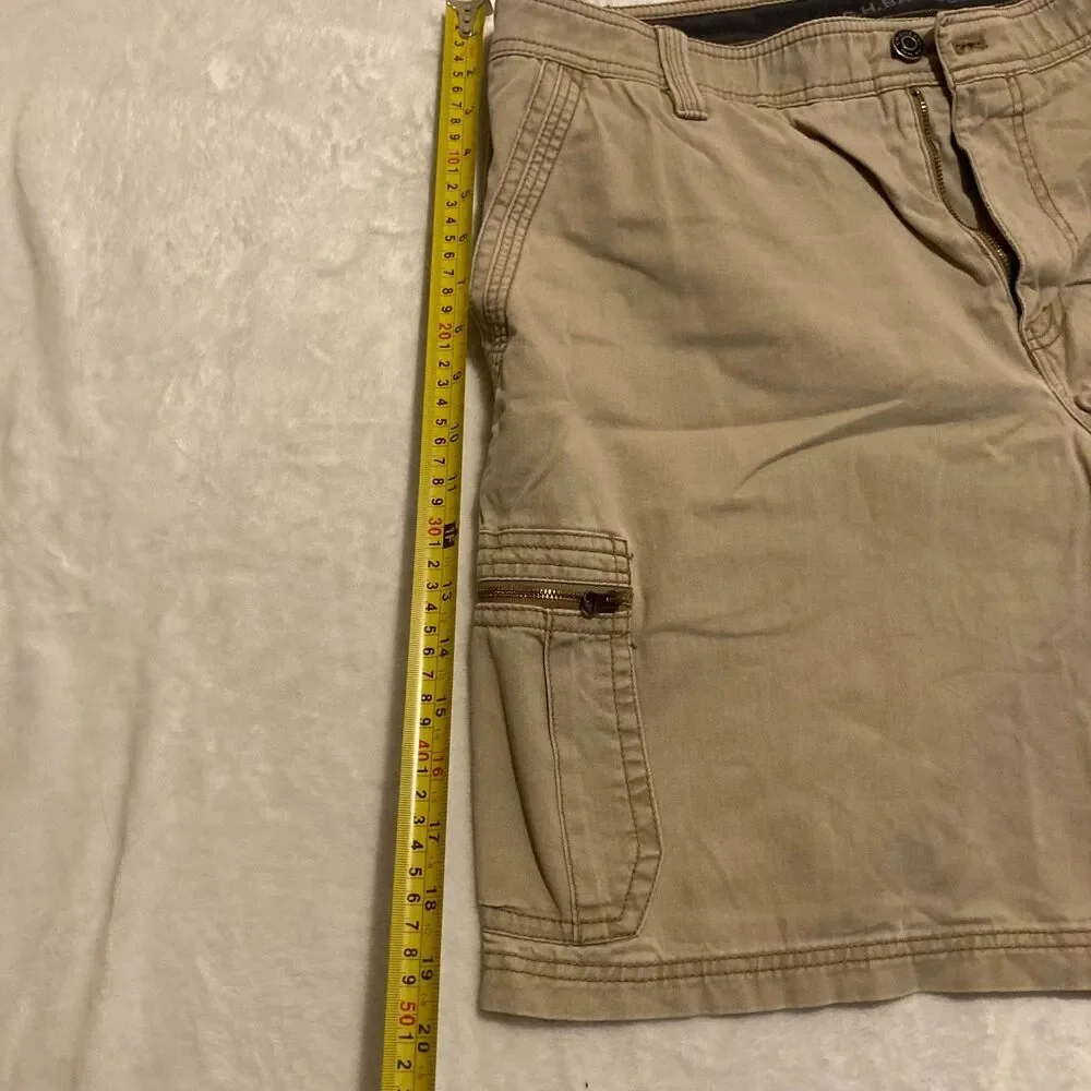 G.H. Bass & Co. Mens KHAKI‎ Groundwork Shorts 34x10 TAN